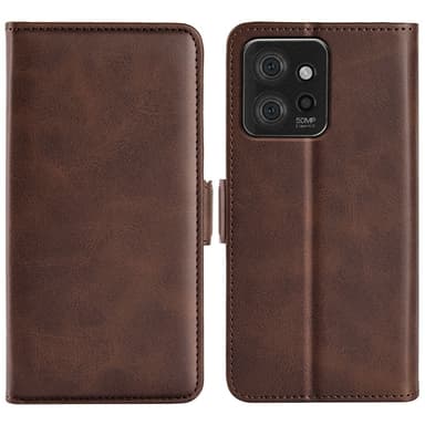 SKALO Motorola ThinkPhone 5G Premium Plånboksfodral - Brun