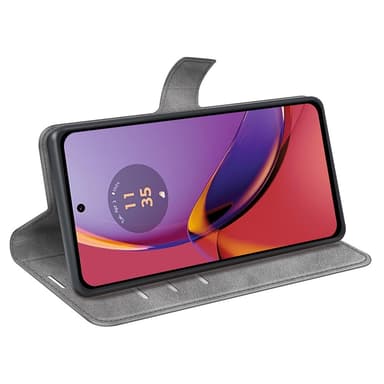 SKALO Motorola Moto G84 5G Premium Plånboksfodral - Grå