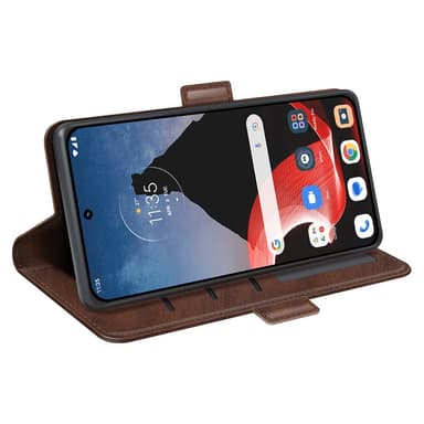 SKALO Motorola ThinkPhone 5G Premium Plånboksfodral - Brun
