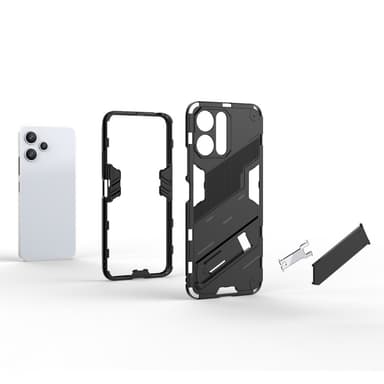 SKALO Xiaomi Redmi 12 4G/5G Armor Hybrid BIBERCAS Skal - Svart