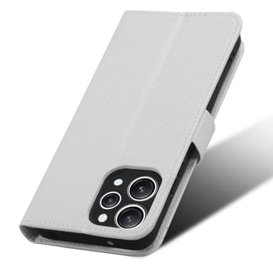 SKALO Xiaomi Redmi 12 4G/5G Premium Mini Romb Plånboksfodral - Vit