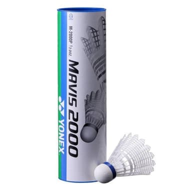 Yonex Mavis 2000 6-Pack, Badmintonbollar Medium