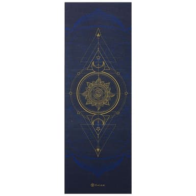 Gaiam Reversible Sun & Moon Yoga Mat 6mm Premium Metallic, Yogamattor