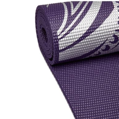 Gaiam Aubergine Medallion Yoga Mat 6mm Premium Metallic, Yogamattor