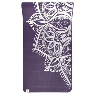 Gaiam Aubergine Medallion Yoga Mat 6mm Premium Metallic, Yogamattor