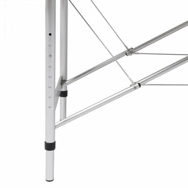 vidaXL Röd hopfällbar 3-sektions massagebänk med aluminium ram