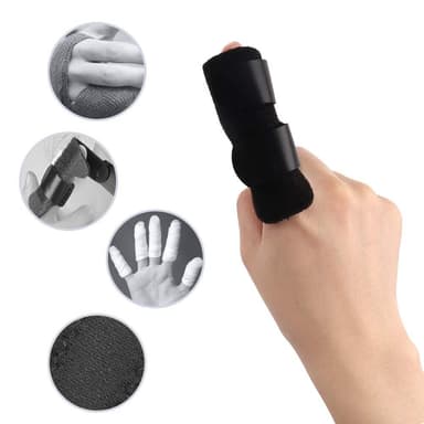 Fingerstöd / fingerskena Svart