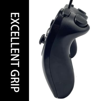Gamepad för Nintendo Wii,Wii U Handkontroll 1,1 m kabel - Svart