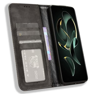 Till Xiaomi 13T / 13T Pro Plånboksfodral  - Svart