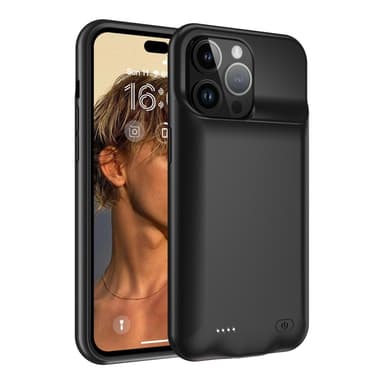 Uppladdningsbart Batteri Fodral Skal för iPhone 15 Pro Max 8500mAh