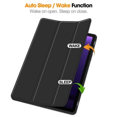 Slim Fit Cover Fodral Till Samsung Galaxy Tab S9 FE - Svart