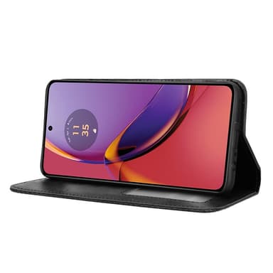 Motorola Moto G84 5G Plånboksfodral Exklusivt Svart