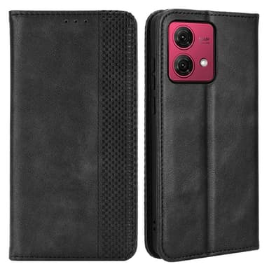 Motorola Moto G84 5G Plånboksfodral Exklusivt Svart