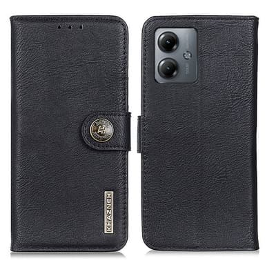 KHAZNEH Motorola Moto G14 Plånboksfodral - Svart