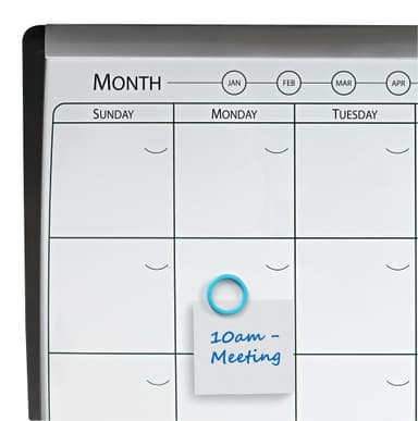 Nobo Liten magnetisk Whiteboard Planner med kork anslagstavla 58,5x43cm
