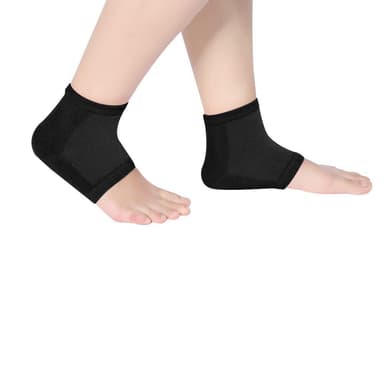 Mjukgörande hälstrumpor 1 par Svart 15-20 cm
