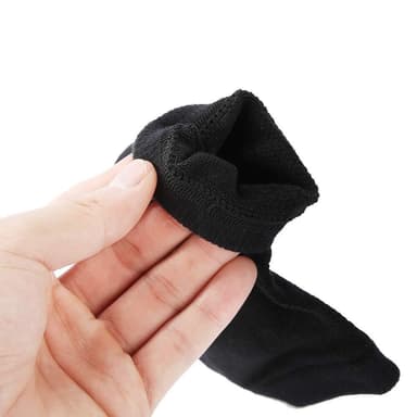 Mjukgörande hälstrumpor 1 par Svart 15-20 cm