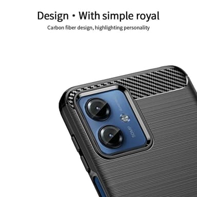 MOFI Motorola Moto G14 Karbon fiber Skal - Svart
