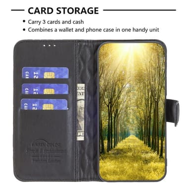 BINFEN Plånboksfodral Motorola Moto G14 4G  - Svart