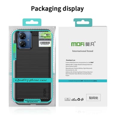 MOFI Motorola Moto G14 Karbon fiber Skal - Svart