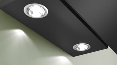 Bosch Serie 2 Vägghängd Köksfläkt DWK65DK60 (klarglas-svart 60 cm)