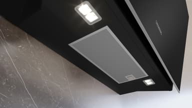 Siemens IQ700 Vägghängd Köksfläkt LC91KLT60  (svart 90 cm)
