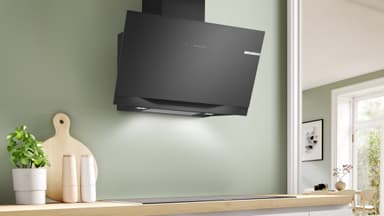Bosch Serie 8 Vägghängd Köksfläkt DWK91LT60 (Svart 90cm)