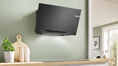 Bosch Serie 8 Vägghängd Köksfläkt DWK91LT60 (Svart 90cm)