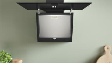 Bosch Serie 2 Vägghängd Köksfläkt DWK65DK60 (klarglas-svart 60 cm)