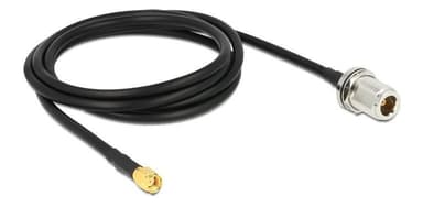 DeLOCK antennkabel, N hona - RP SMA hane, 50Ohm, 1,5m
