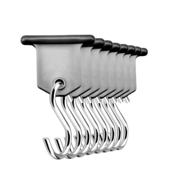 16-pack husbilsförtältkrokar för lätt camping, festlampa Silver