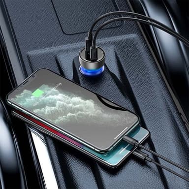 Baseus billadare med USB & USB-C