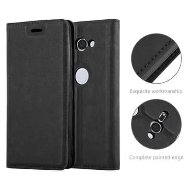 Skal Sony Xperia XZ2 COMPACT Plånboksfodral (Svart)