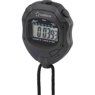 Renkforce RF-SW-110 Stoppur digital Svart