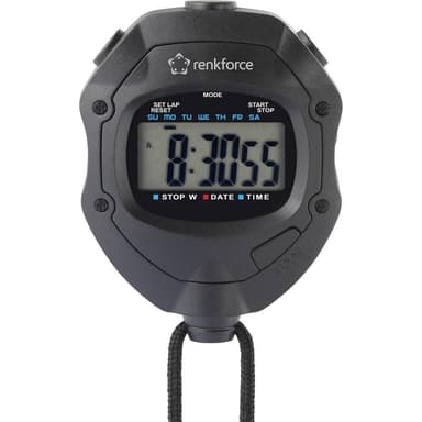 Renkforce RF-SW-110 Stoppur digital Svart