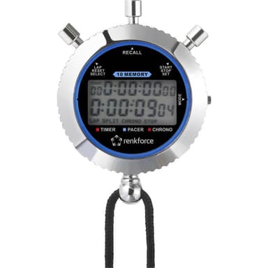 Renkforce RF-SW-200 Stoppur digital Silver