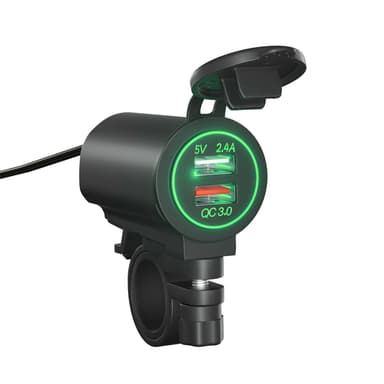Snabb billaddare QC 3.0 Grön