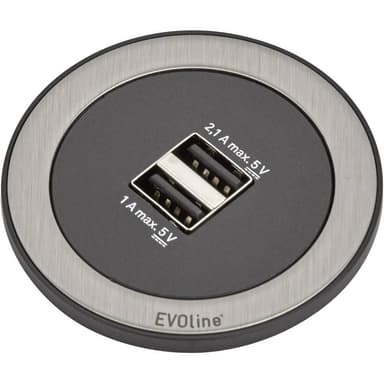 EVOline 159280001400 Bordskontaktdosa 2x Svart,