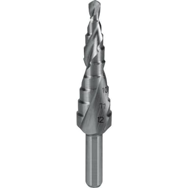 Stegborr 4 - 12 mm HSS RUKO 101050-9 Total längd 65 mm