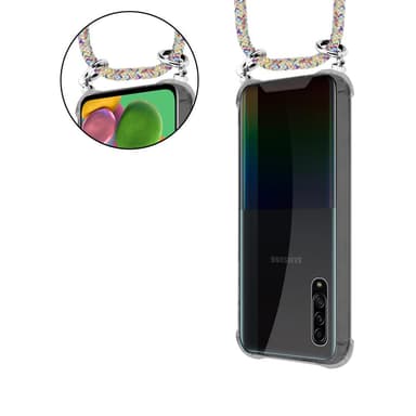 Samsung Galaxy A90 5G Skal Fodral Kedja (Gul)