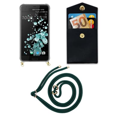 HTC U ULTRA Skal Fodral Kedja (Grön)