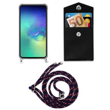 Samsung Galaxy S10e Skal Fodral Kedja (Blå)