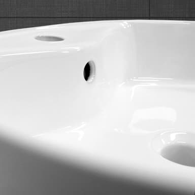 ECD Germany diskho 460 x 460 x 155 mm - tillverkad av keramik vit