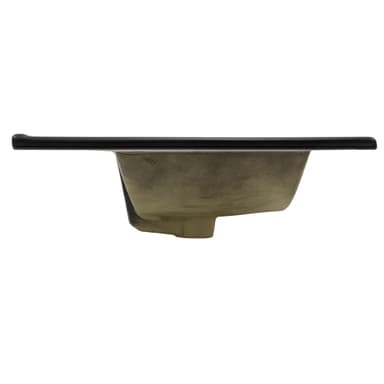 ML-Design Svart matt keramiskt tvättställ 71x16,5x46,5 cm, vinklat