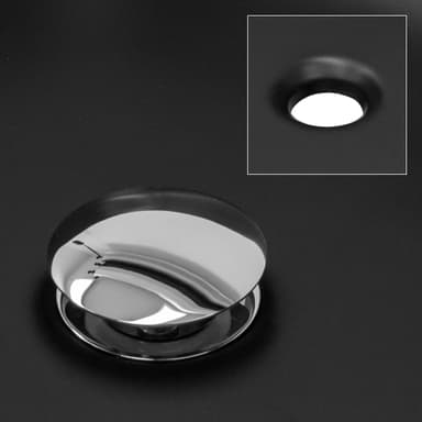 Tvättställ rund Ø 40x14,5 cm Svart keramik ML-Design