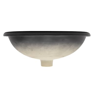 ML-Design keramisk diskbänk vit blank 49x19.5x40.5cm oval inbyggnadsdiskbänk