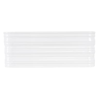 ML-Design Blank vit keramisk diskbänk 39x39x15 cm
