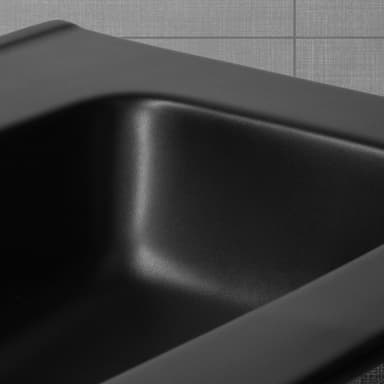 ML-Design Svart matt keramiskt handfat 71x18x47cm