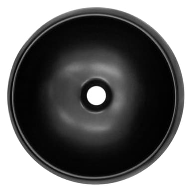 ECD Germany Tvättställ Ø 400 x 350 mm runt, keramik, vitt