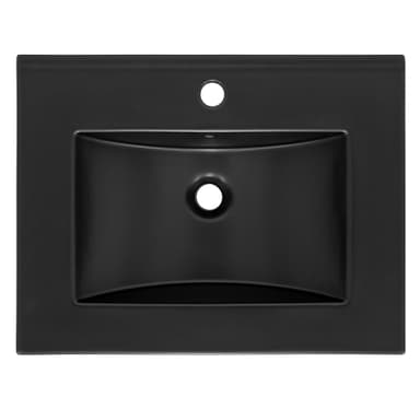 ECD Germany Tvättställ 610 x 465 x 175 mm keramik vit